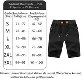 1 x RAW Customer Returns Tansozer Shorts Men Shorts Sport Summer Short Jogging Pants Cotton Shorts Men Gym Shorts Fitness Sweatshorts Black1701 2XL - RRP €30.24