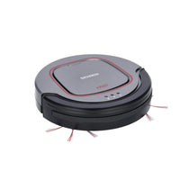 1 x RAW Customer Returns SEVERIN Chill RB 7025 Automatic robot vacuum cleaner with 90 minute autonomy, Robot vacuum cleaner for floors with step sensor, Robot vacuum cleaner for carpets, grey black red - RRP €107.07