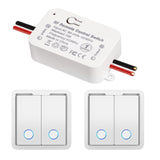 1 x RAW Customer Returns eMylo 1 channel RF 433 MHz wireless switch 230V, AC 110V 120V 220V 230V 240V light switch with 2 transmitters, wireless RF relay module for home use - RRP €17.64