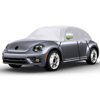 1 x RAW Customer Returns Car Cover Waterproof Replacement for VW Beetle 1998-2019, Sunproof Half Car Cover, Half Garage UV Resistant Half Car Cover Dustproof Snowproof Outdoor Indoor - RRP €46.38