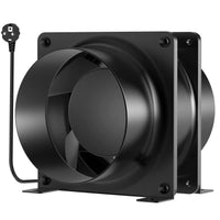 2 x RAW Customer Returns HG Power 100mm Axial Pipe Fan, Exhaust Fan Quiet 199m h Axial Fan Duct Fan Energy Saving Bathroom Fan Pipe Fan for Kitchen Bathroom Garage Grow Tent - RRP €53.98