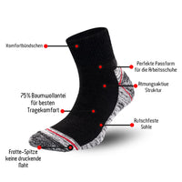 1 x RAW Customer Returns Metrium 6 pairs of short men s work socks. Men s Socks 39-42 43-46 Work Socks Lint-Free Anti-Hole Guarantee Breathable Extra Strong Terry Cloth Tips and Heels. - RRP €12.71