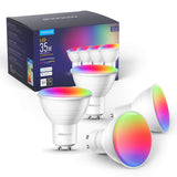 1 x RAW Customer Returns Aoycocr GU10 Smart LED Lamp Alexa Light Bulbs RGBCW, WiFi Smart Home Bluetooth Lamps, 50W Warm White Light, Music Dimmable, Smart Life App, Compatible with Amazon Alexa Echo Dot Google Home, 4PACK - RRP €27.42