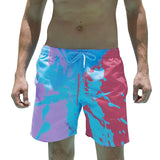 1 x RAW Customer Returns Kseyic Men s Color Changing Swim Trunks Men s Swim Trunks Temperature Sensitive Quick Drying Shorts, Blue to Purple, XL - RRP €24.0