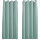 1 x RAW Customer Returns PONY DANCE Curtain Green Opaque Eyelet Curtain Set of 2 Opaque Curtains Living Room Modern Short Blackout Curtains Children s Room H 175 x W 140 cm Summer Green - RRP €33.95