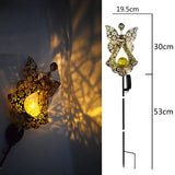 1 x RAW Customer Returns LORESJOY solar lights garden decoration, solar lamps for outdoor garden, LED guardian angel figures solar garden lights, garden decoration metal solar lights outdoor for villa lawn walkways - RRP €19.15