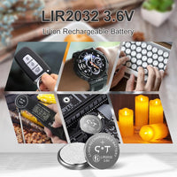 1 x RAW Customer Returns Rechargeable LIR2032 3.6V button cell batteries 6 pieces with charger replacement for CR2032 3V - RRP €24.19