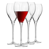 1 x RAW Customer Returns Krosno - Perla red wine glasses 4 x 480ml Wine glasses set Red wine glass Wedding gift Dishwasher safe Crystalline glass Lead-free glass Durable Scratch-resistant Gift idea - RRP €32.99