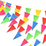 1 x RAW Customer Returns FEPITO 374 Feet 300 Flags Garland Birthday Multicolor Bunting Banner Flags Double Sided Nylon Pennant Flags for Wedding Garden Home Decoration - RRP €12.5