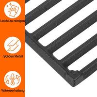 1 x RAW Customer Returns 43 x 21 cm cast iron grill grate for Enders Boston 3, Enders Monroe 3 Pro, Barbecook Siesta 310, Landmann Triton 3 4, Charbroil, Profi Cook PC-GG 1058 1059, replacement for Charbroil grill, 2 pieces - RRP €45.99