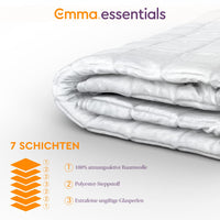 1 x Brand New Emma Essentials weighted blanket 150x200cm made of 100 cotton - therapy blanket with 7kg - anti-stress blanket for deep sleep - weighted blanket for relaxation - RRP €69.99