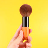 3 x Brand New Docolor Face Foundation Brush, Professional Makeup Brush for Setting Blush Highlighter Contour, Small Cute Orange Cat Shape, Portable Makeup Brush - CAT - RRP €54.0