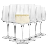 1 x RAW Customer Returns Krosno White and sparkling wine glasses Set of 6 glasses Elegant Crystal Glass Lead-free glass Ideal for home, restaurants and parties Dishwasher safe - RRP €35.99