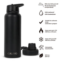 1 x RAW Customer Returns CALIYO Thermos Bottle, Stainless Steel Drinking Bottle High Capacity, Thermos Bottles Direct Drinking Type Straw Type, Water Bottle Stainless Steel Insulated Keeps Warm for 6-12 Hours, Thermos Flask 950ML 1150ML. - RRP €10.07