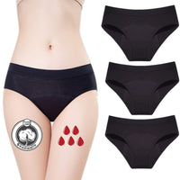 1 x RAW Customer Returns ZVZK Period Underwear Heavy Bleeding Women s 30ML Absorption Leakproof Briefs Period Heat Belt Briefs Pack of 3 M  - RRP €21.44