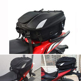 1 x RAW Customer Returns JFG RACING Motorcycle Tail Bag Motorcycle Saddle Bag - Double Use Motorcycle Backpack Waterproof Luggage Bags Motorcycle Helmet Bag Storage Bags - RRP €46.21