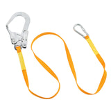 1 x RAW Customer Returns MaxEarn 1.8 m fall protection safety harness, high-strength polyester fall protection safety rope, climbing harness safety line with alloy steel snap hook for outdoor work at height - RRP €26.99