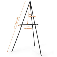 1 x RAW Customer Returns VISWIN 160cm Wooden Tripod Display Easel Stand for Wedding Signs, Posters, A-Frame Artist Easel Base with Tray for Painting, Canvas, Foldable Easel - RRP €35.28