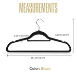3 x RAW Customer Returns Utopia Home Velvet Hangers - Velvet Suit Hangers with Tie Bar - Non-Slip Black, Pack of 50  - RRP €77.55