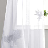 1 x RAW Customer Returns DWCN Voile Curtains with Ruffle Tape Linen Look 2 Pieces Semi-Transparent Curtains for Living Room, Sheer Curtains, White, 175 x 140 cm Height x Width  - RRP €24.19