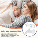 1 x RAW Customer Returns LYPPUL Baby Side Pillow, Removable Safe Baby Sleeping Pillow, Side Support Pillow for 6-12 Months Babies, Provides Adjustable Waist Protection White  - RRP €27.89