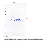 1 x RAW Customer Returns A5 Paper 6 Hole Blank Refill Paper DIN A5 Refill Inserts 100 gsm Blank Paper Loose Leaf 100 Sheets 200 Pages for A5 6 Ring Binder Refillable Notebook Diary Sketchbook Organizer - RRP €11.1