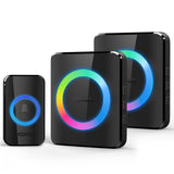 1 x RAW Customer Returns VOXON doorbell wireless doorbell outdoor waterproof IP65 wireless doorbell kit wireless doorbell battery operated with 400 m 2 receivers range 3 working modes, 60 ringtones and 5-level volume - RRP €26.77