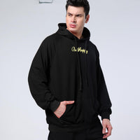 1 x RAW Customer Returns Covisoty Hoodie Men s Hoodie Techwear Hip Hop Long Sleeve Streetwear Color Block Unisex Pullover Sweatshirt Black XL - RRP €37.99