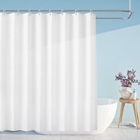 1 x RAW Customer Returns Carttiya shower curtain 240 x 200 cm textile bathroom curtain made of polyester, anti-mold, waterproof, washable fabric bathroom curtain shower curtains with 16 shower curtain rings and weighted hem - RRP €21.99