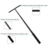 1 x RAW Customer Returns Shower Squeegee Stainless Steel Shower Wall Squeegee Shower Squeegee Window Squeegee Window Shower Squeegee Black Silicone Bathroom Accessories Shower Squeegee Holder Water Squeegee Squeegee Floor - RRP €26.53