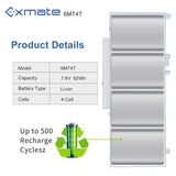 1 x RAW Customer Returns Exmate 6MT4T 7V69Y TXF9M 79VRK Laptop Battery for Dell Latitude E5470 E5550 E5570 Notebook Battery 7.6V 62Wh  - RRP €44.99