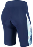 1 x RAW Customer Returns Santic Women s Cycling Pants Padded 4D Short Padded Cycling Pants Blue L - RRP €24.0