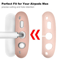 1 x RAW Customer Returns VISOOM Case for Airpods Max Headphones, Soft Silicone Protective Case for Apple Airpod Max Accessories Cases Kahki  - RRP €16.13