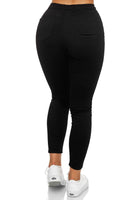 1 x RAW Customer Returns Elara Damen Jeans High Waist Slim Fit Chunkyrayan JS710 Schwarz 46 3XL  - RRP €27.18