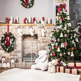 1 x RAW Customer Returns AIIKES 10x10FT Christmas Photography Backdrop Christmas Tree Gift Fireplace Background Baby Newborn Photography Background Photography Studio Background 10-302 - RRP €48.99