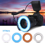 1 x RAW Customer Returns Tosuny Portable LED Camera Ring Flash with 7 Brightness Modes, Left Right Flash Fill Light with LCD Display, Camera Accessory, Suitable for Photography Lovers - RRP €40.73