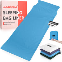 1 x RAW Customer Returns JAICOM hut sleeping bag made of microfiber, small pack size particularly soft and light sleeping bag 330 g - hotel, outdoor, travel, mountain hut silk sleeping bag - RRP €18.88