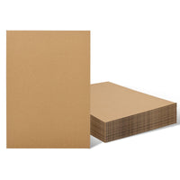 1 x RAW Customer Returns Worown 20 pieces A3 297 x 420 mm corrugated cardboard, 3 mm thick cardboard, cardboard sheets for painting, modeling, arts and crafts - RRP €19.66