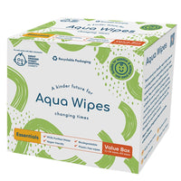 3 x Brand New Aqua Wipes Essentials Baby Wipes - Vegan, Sensitive, Plastic-Free, Biodegradable Wipes with 99.3 Water, Suitable for Newborns Pack of 12 x 56 Wipes, 672 Wipes  - RRP €80.97