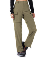 1 x RAW Customer Returns Cycorld women s hiking pants zip-off trekking pants, breathable hiking pants women s quick stretch trekking pants removable zip off outdoor pants summer hiking pants functional pants khaki, S  - RRP €49.4