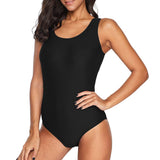 1 x RAW Customer Returns Durio swimsuit women s sports swimwear women s slimming sports swimsuits for women sexy one-piece swimsuit with wide shoulder straps black L - RRP €33.26