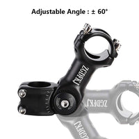 1 x RAW Customer Returns Bicycle Handlebar Extension 31.8mm 25.4mm, 110mm, Height Adjustable Bicycle Handlebar Extension, 0-60 Degree Angle, MTB Mountain Bicycle Stem Aluminum Alloy, with Allen Key 31.8mm  - RRP €16.98