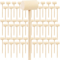 3 x Brand New DEAYOU 60 PCS Mini Wooden Hammers, Wooden Mallets for Chocolate, Small Multipurpose Hardwood Cracking Tool for Lobster, Seafood, Shellfish, Crafts - RRP €30.21