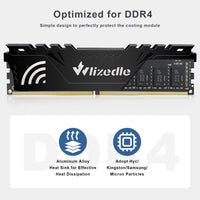 1 x RAW Customer Returns DDR4 2666MHz Desktop Memory RAM 32GB Kit 2x16GB CL19 U-DIMM Wlizedle PC Computer Memory PC4-21300 288-Pin 1.2V Non-ECC Unbuffered 2Rx8 Upgrade Desktop Memory for Home Computer, Black - RRP €72.6