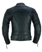 1 x RAW Customer Returns MBJ-08A Men s CE Coated Leather Motorcycle Jacket, Black, L - RRP €157.6