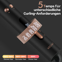 1 x RAW Customer Returns Curling iron automatic 360 rotating, WeChip curling iron large curls 32 mm, nano titanium coating automatic hair curler, automatic curling iron for long, medium-length hair, 140-220  - RRP €70.52