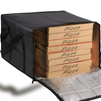 1 x RAW Customer Returns musbus Pizza Carrier Insulated Bag Large for Deliveries, Insulated Pizza Carrier Delivery Bag 50.8 x 50.8 cm Food Bag for Personal and Professional Use Black , Black - RRP €33.99