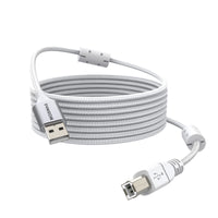 1 x RAW Customer Returns MOSWAG Printer Cable 32.8ft 10m USB Type A to Type B Durable USB Printer Cable High Speed Printer Cable for HP, Canon, Dell, Epson, Lexmark, Xerox, Brother, Samsung and more - RRP €18.14