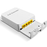 1 x RAW Customer Returns MEIRIYFA Gigabit PoE Extender Outdoor 4 Port PoE Switch IEEE 802.3 af at PoE Repeater, 1000Mbps 1 PoE in 3 PoE Out Waterproof 30W 100m Power and Data for PoE Injector and CCTV Camera - RRP €27.02