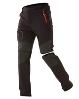 1 x RAW Customer Returns ZOEREA Hiking Pants Men Convertible Shorts Quick-drying Outdoor Pants Lightweight Outdoor Climbing Walking Riding Functional Pants Black, M - RRP €44.99